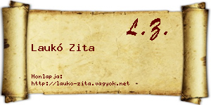 Laukó Zita névjegykártya